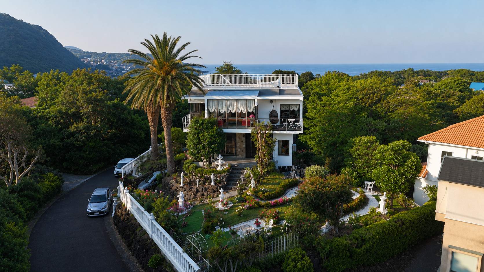 Daytime Panoramic View of Izu Villa
